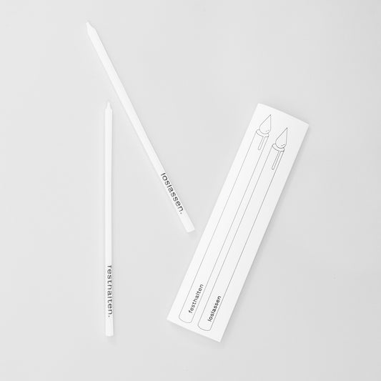 Kerzenpaar Festhalten & Loslassen