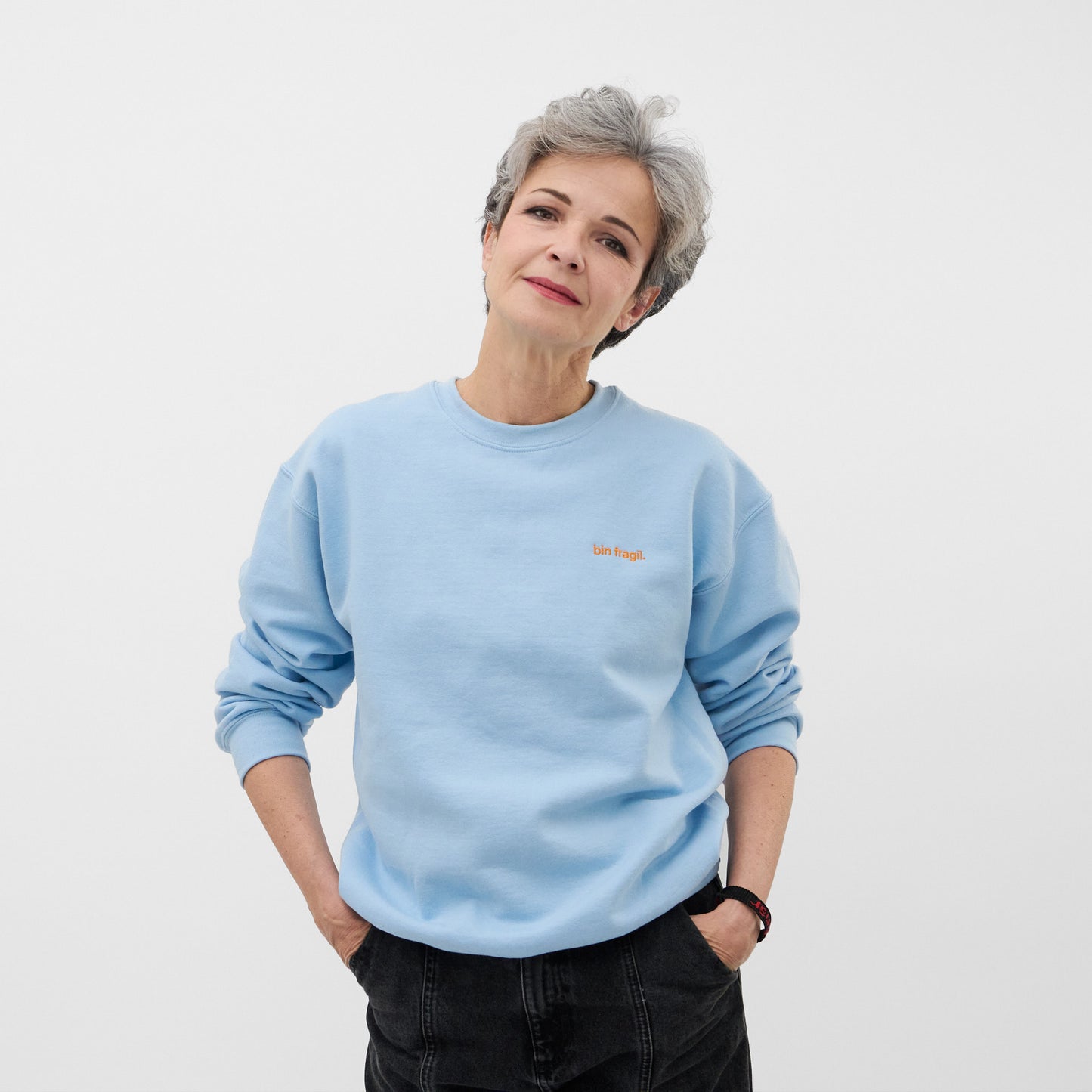 Sweatshirt "bin fragil"