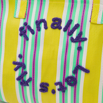 Markttasche mit Stickerei