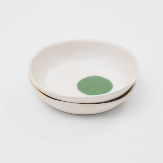 2er-Set Teller mit hohem Rand