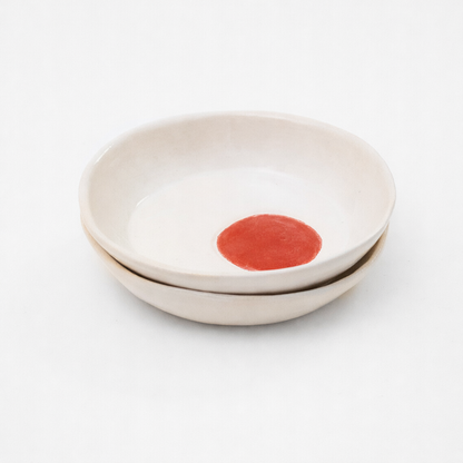 2er-Set Teller mit hohem Rand