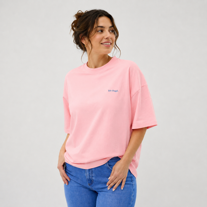 Oversized T-shirt "bin fragil"